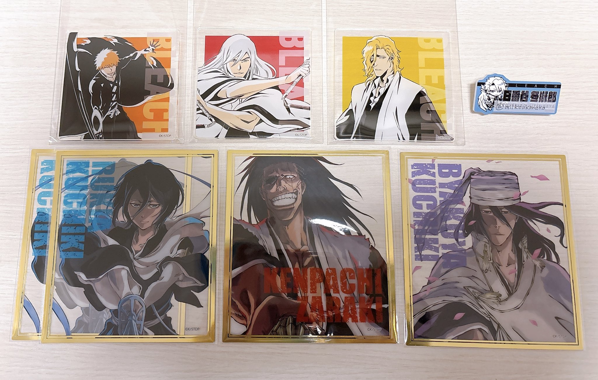 BLEACH WORLD 浮竹　クリア色紙　3枚 BLEACH WORLD クリアミニ色紙コレクション 浮竹十四郎 京楽春水