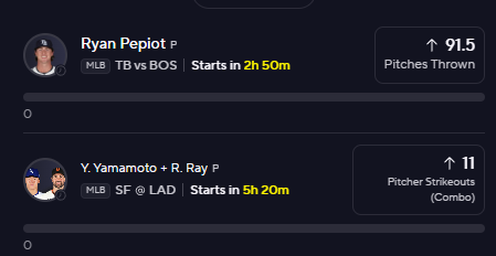 KonzLTCC's tweet photo. 🥶POTD🥶 2 man MLB slip🥶POTD🥶

Pepiot O 91.5 Pitches Throw
Yoshi+Robbie O 11Ks Combo

Pepiot has been pitching great in his last 8 starts going over in 7 of them, going against Boston today who has a 26% SO rate against Pepiot.

Robbie is 1/1 in his H2H matchups with 8Ks and a 26% SO rate against the Dodgers. He also has went over in 7/10 in his L10 starts with all 3 misses being by 1.

Yoshi is coming off one of the worst pitching performances of his career against the brewers and has a good opportunity tonight against SF who are 19th in Ks this season.

#PrizePicks #PrizePicksMLB #MLB #POTD #PrizePicksPOTD #FreeProps #BaseBall #FreePOTD #DFS #PrizePicksLocks #PrizePicksToday #KonzLProps

Come check out our discord where myself and a host of other chefs are cooking up plays and slips daily! LINK IN MY BIO!