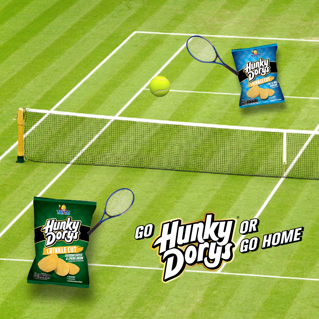 Wimbledon and Hunky Dorys 🤝 - game, set, and snack! #HunkyDorys #Wimbeldonfinal #Tennis #GoHunkyDorysOrGoHome