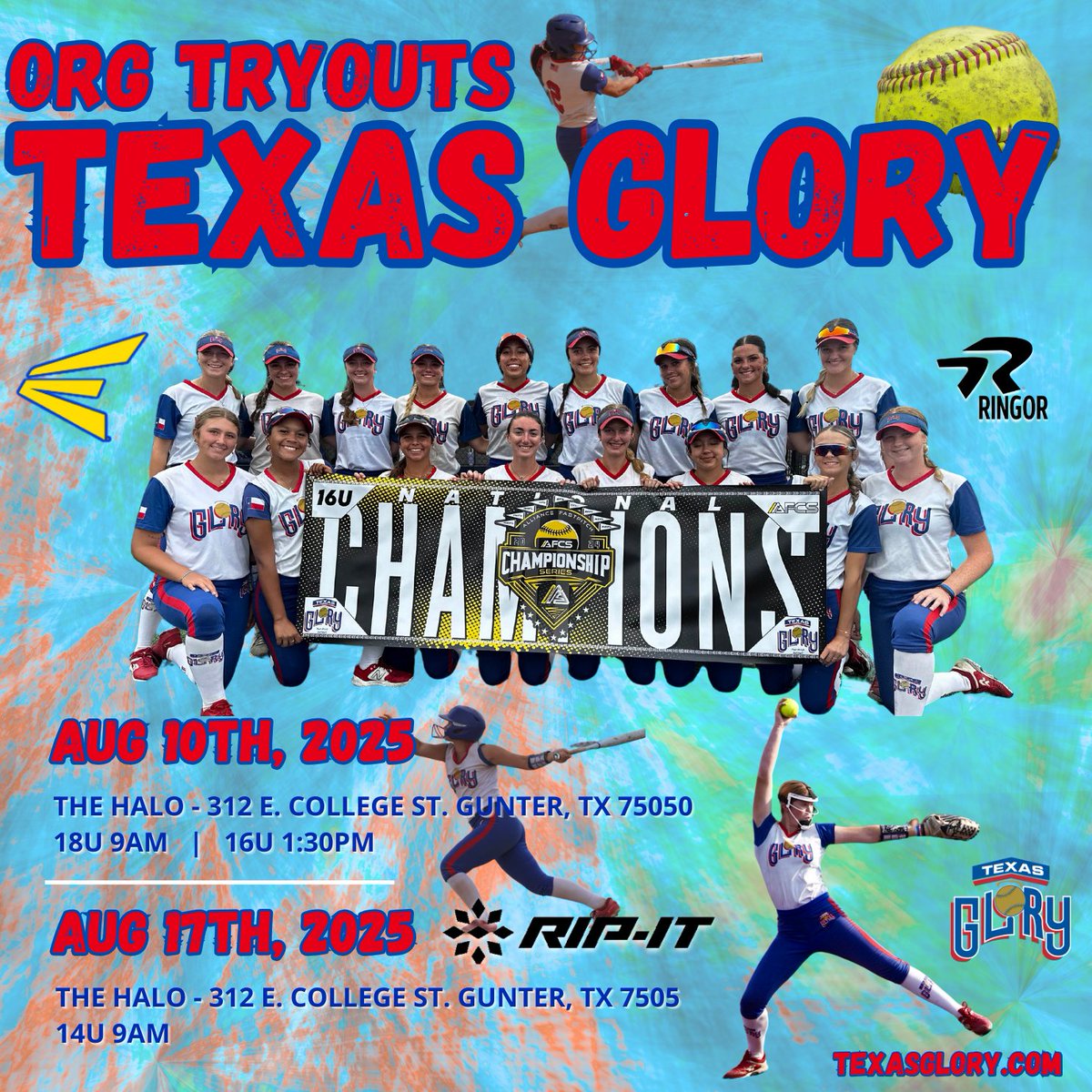 Texas Glory (@texasglory) on Twitter photo Texas Glory 2025/2026 Org Tryouts - Aug 10/17. texasglory.com
<a href="/EastonFastpitch/">Easton Fastpitch</a> @ripitsports <a href="/thealliancefp/">The Alliance Fastpitch</a> Texas Glory 2025/2026 Org Tryouts - Aug 10/17. texasglory.com
<a href="/EastonFastpitch/">Easton Fastpitch</a> @ripitsports <a href="/thealliancefp/">The Alliance Fastpitch</a>
