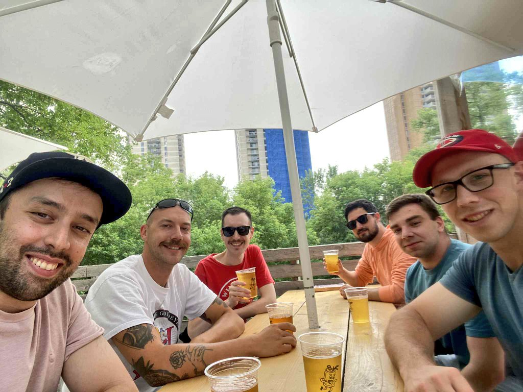 dreamfactory47's tweet image. Had an absolutely awesome bachelor party yesterday (yes, I do remember everything!) I am so blessed to have all these guys in my corner in life! @AlexMichaels4 @markmmackinnon @AMKulas_11 @Wpg_Goldeyes #bachelorparty #Winnipeg