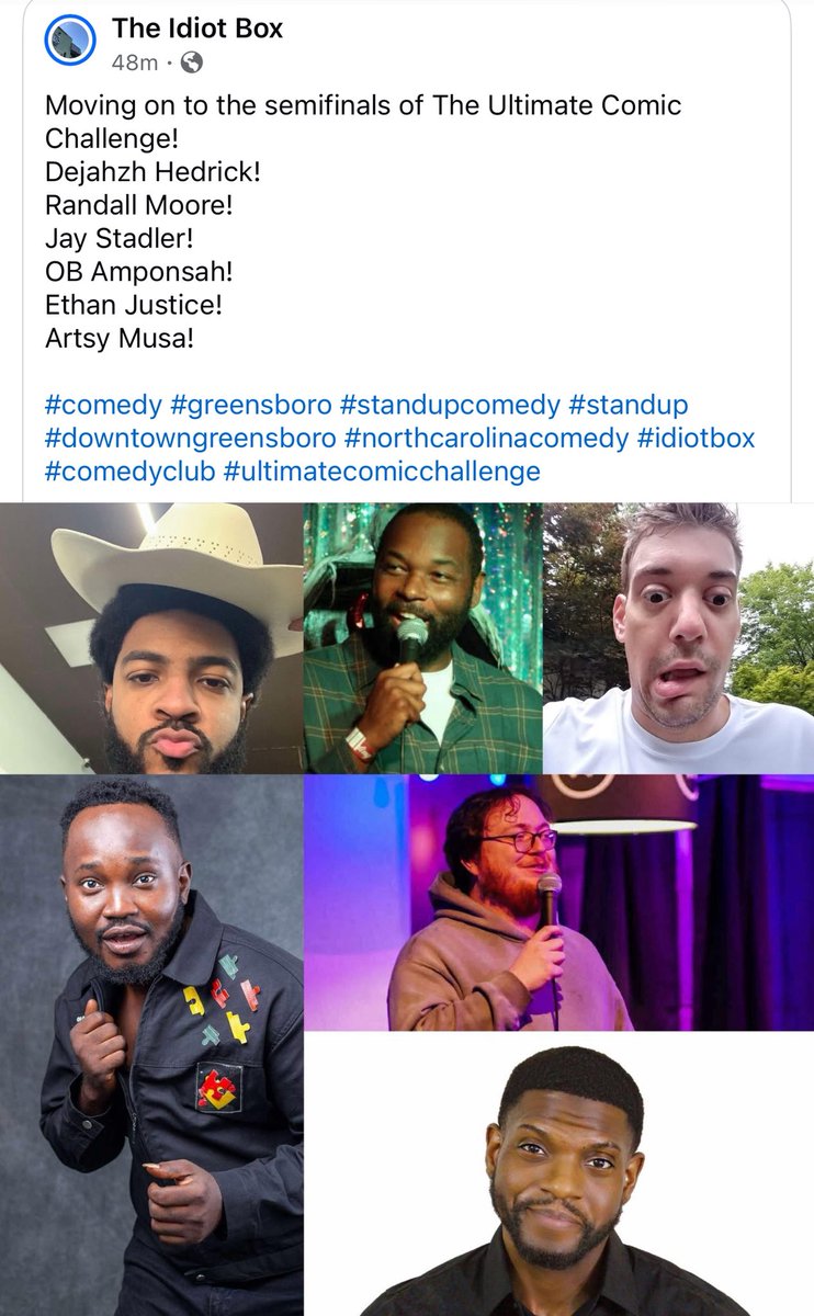 Words fail me, Charlie!!! Thank God for the gift of humor. We are in the Semifinals of the Ultimate Comic Challenge!!! Toughest test in my career so far. Herrrrh!!! ❤️❤️🇬🇭🇺🇸