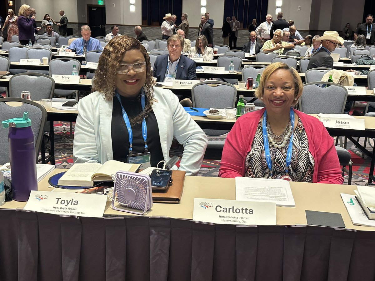 Reach4Wellness's tweet image. Georgia is represented well! Our leaders Chair Harrell of Henry County and Comm. Tucker of Columbus @GACounty