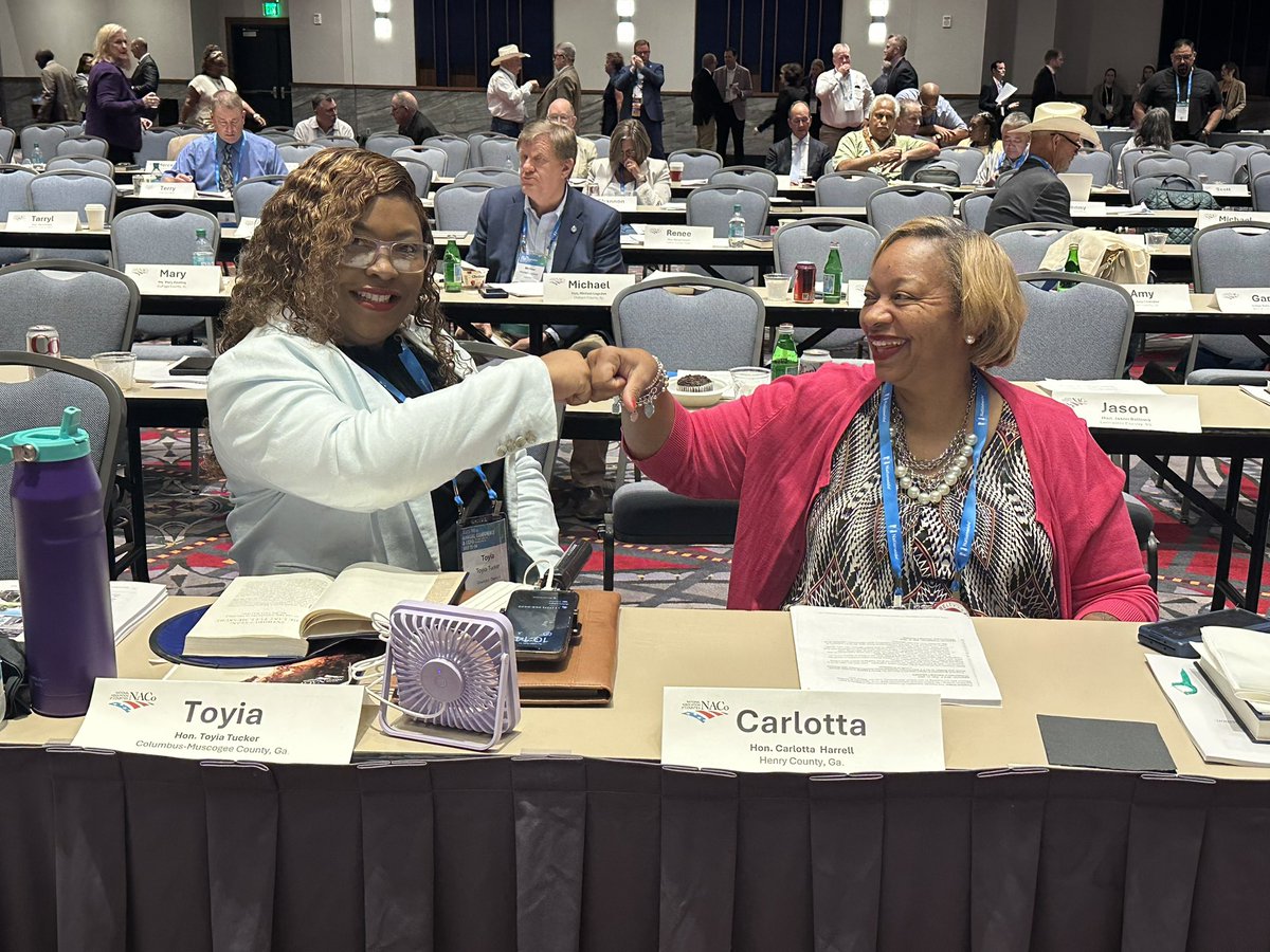 Reach4Wellness's tweet image. Georgia is represented well! Our leaders Chair Harrell of Henry County and Comm. Tucker of Columbus @GACounty