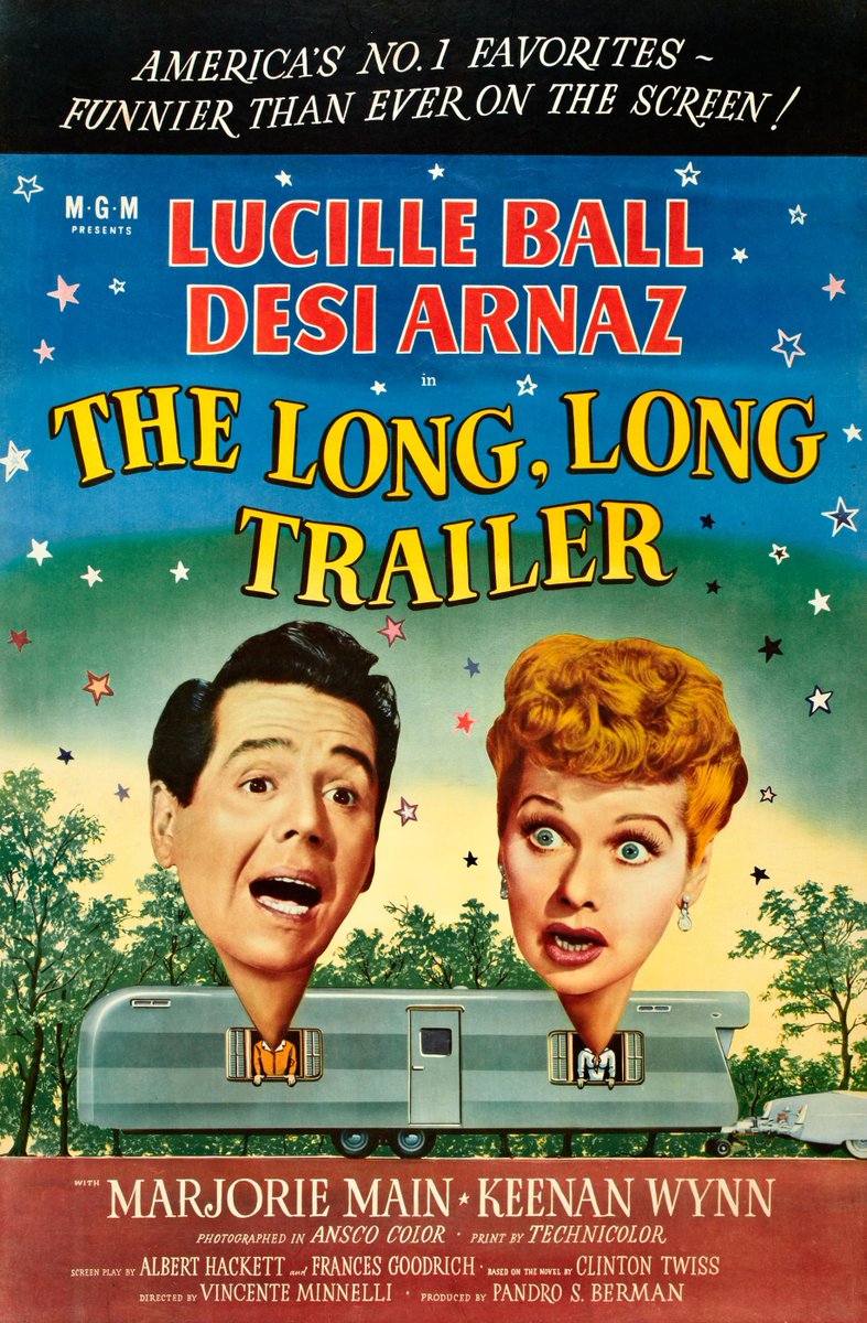 Dean_Min_Travel's tweet image. #Bales2025FilmChallenge
July 13: Filmed in National Park
The Long, Long Trailer (1953)
I Love Lucy ran from 1951 - 1957 and continues in syndication, but some people paid to see Desi and Lucy as Nick and Tacy on the big screen in Yosemite.