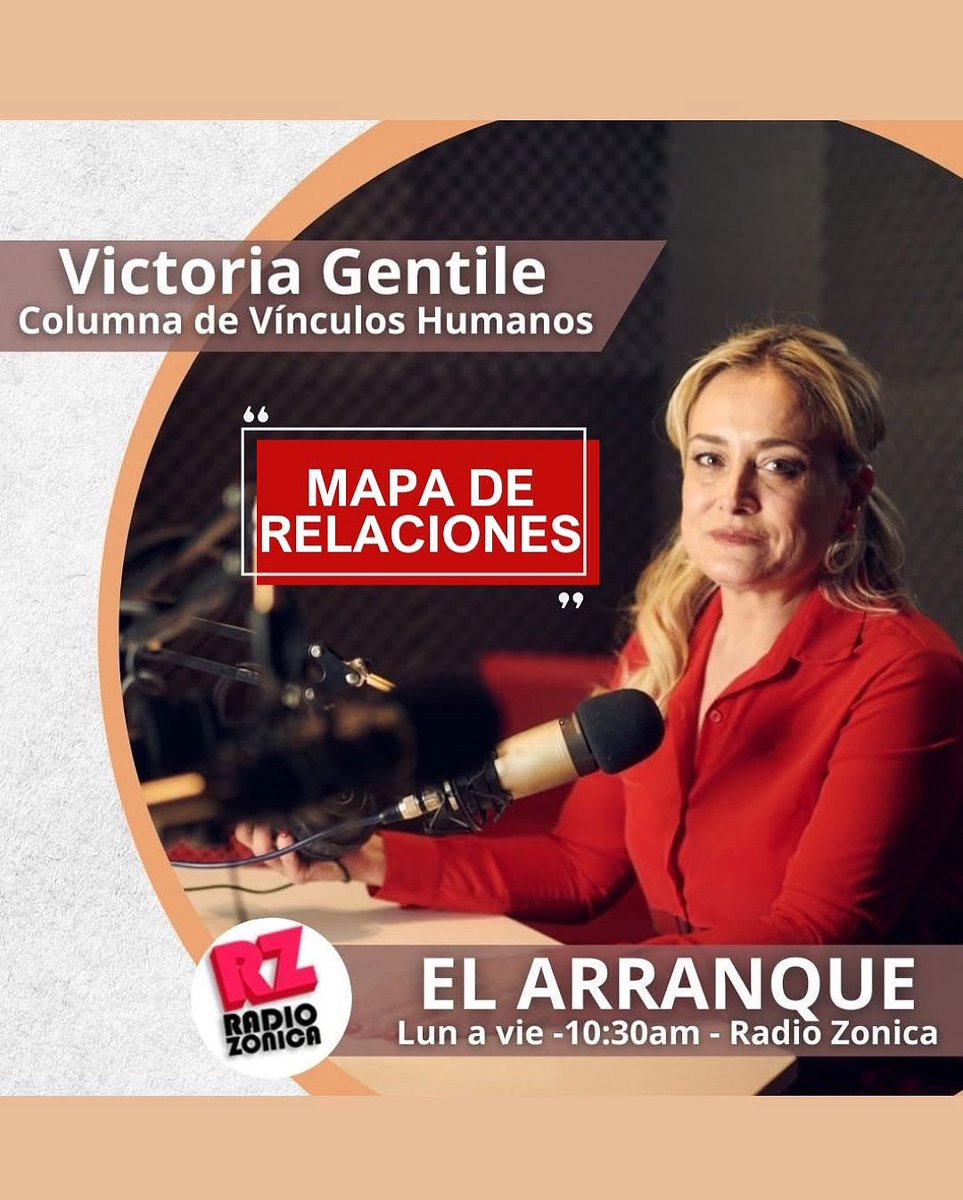 Victoria Gentile (@victoriagentile) on Twitter photo 🔍 ¿Qué tan consciente sos de las relaciones que te rodean?
Algunas te impulsan. Otras te desgastan.
🎙️ Escuchanos en vivo este martes 15/7 a las 10:30 h, en <a href="/ArranqueZonica1/">El Arranque Zonica</a> por <a href="/RADIOZONICA/">#RadioZonica #Zonica➕</a>
🎧 radiozonica.com.ar
<a href="/maxilequi/">Maximiliano A. Lequi</a>
#VínculosHumanos 🔍 ¿Qué tan consciente sos de las relaciones que te rodean?
Algunas te impulsan. Otras te desgastan.
🎙️ Escuchanos en vivo este martes 15/7 a las 10:30 h, en <a href="/ArranqueZonica1/">El Arranque Zonica</a> por <a href="/RADIOZONICA/">#RadioZonica #Zonica➕</a>
🎧 radiozonica.com.ar
<a href="/maxilequi/">Maximiliano A. Lequi</a>
#VínculosHumanos