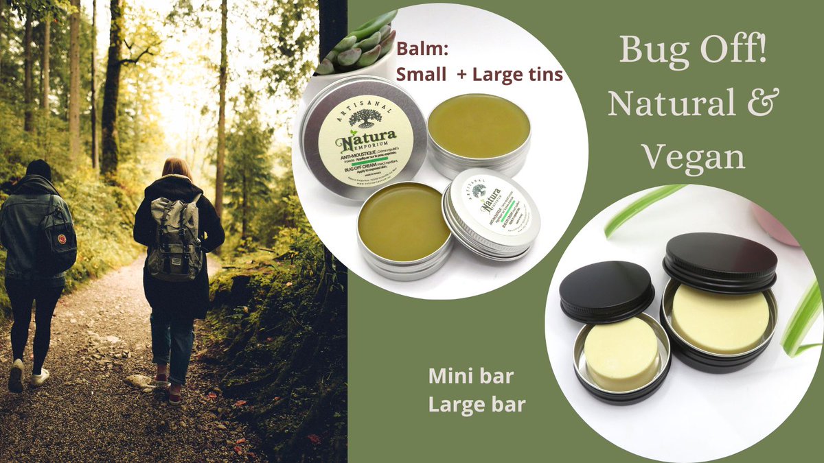 Now the weather is better, you'll be enjoying more time outside.

Don't forget to take your Bug Off.
Using essential oils that naturally repel bugs without harming them or you.

naturaemporiumfr.etsy.com/listing/165246…

#Earlybiz #ShopIndie #outdoor #nature #walking #gardening