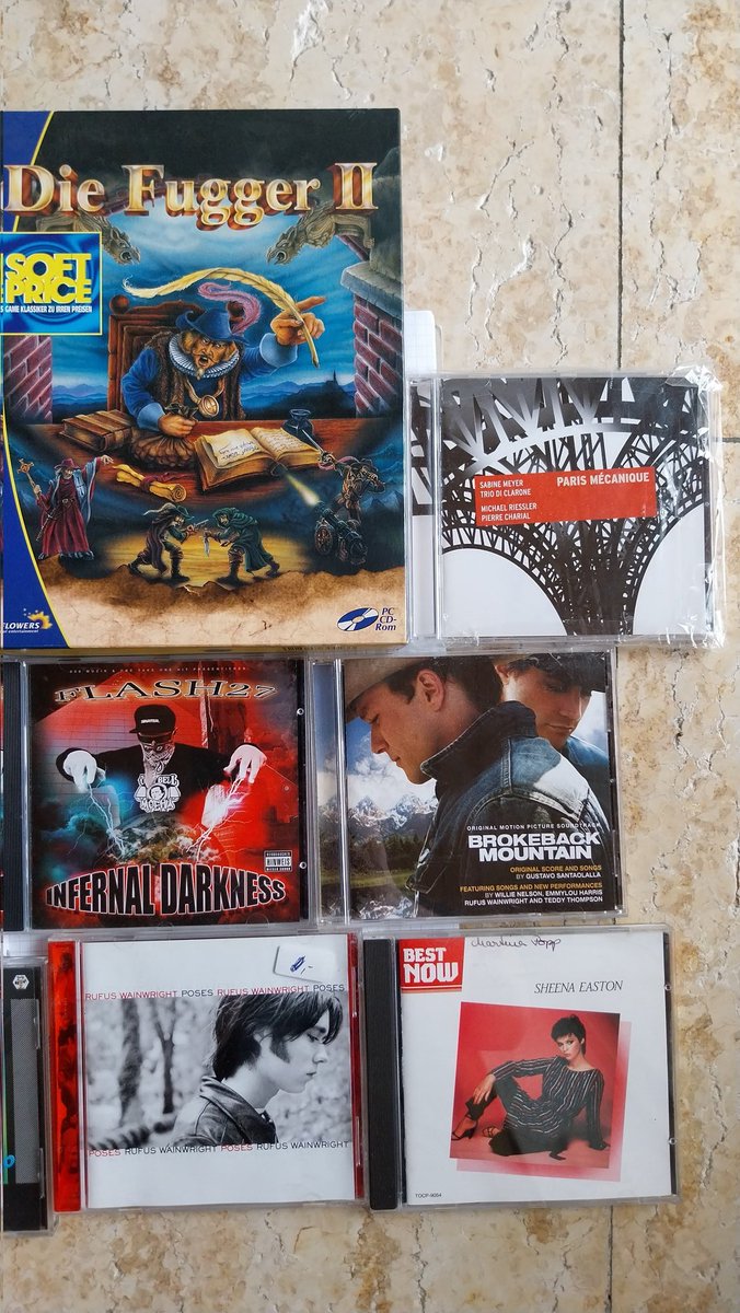 Kleiner Flohmarkt Haul von heute morgen. Highlights sind die UDO Dirkschneider CD und die Donvtello EP.