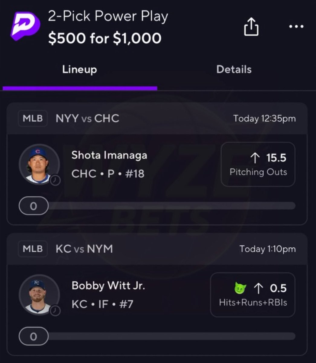 WyzeProps's tweet photo. 🌙  Early MLB Banger 🔥🔒 IF this parlay cashes I’ll GIVEAWAY $500 to SOMEONE who LIKES/RT’s

MUST Be Following @WyzeBets 

#GamblingX | #PrizePicks https://t.co/Q8fEudisbH