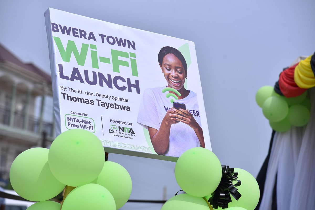KabbyangaB's tweet image. Earlier today, I launched the Bwera Town Wi-Fi on behalf of Rt. Hon. @Thomas_Tayebwa. It is a proud milestone for us as government rolls out inclusive, free public Wi-Fi connectivity. @NITAUganda1 will continue rolling out this service to the rest of the towns in Uganda.