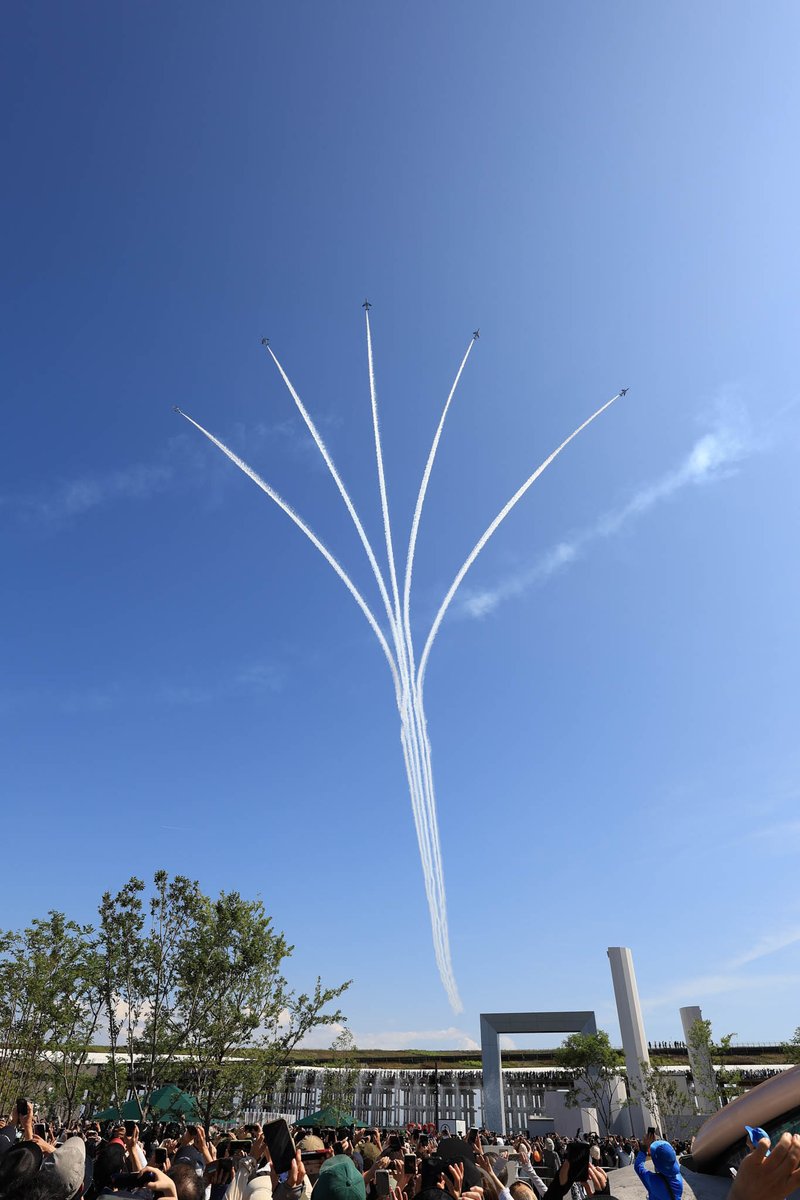 seph_tree's tweet image. 2025/07/13
縦構図
#ブルーインパルス
#EXPO2025