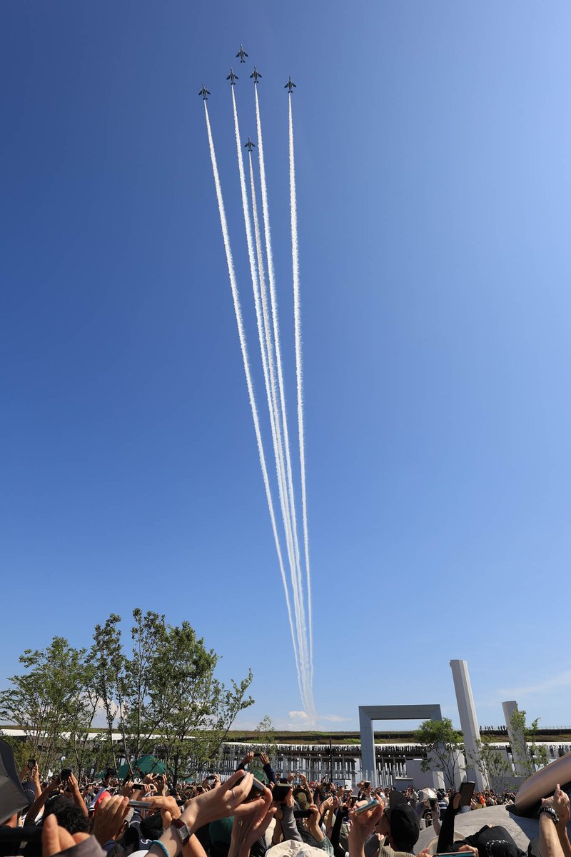 seph_tree's tweet image. 2025/07/13
縦構図
#ブルーインパルス
#EXPO2025