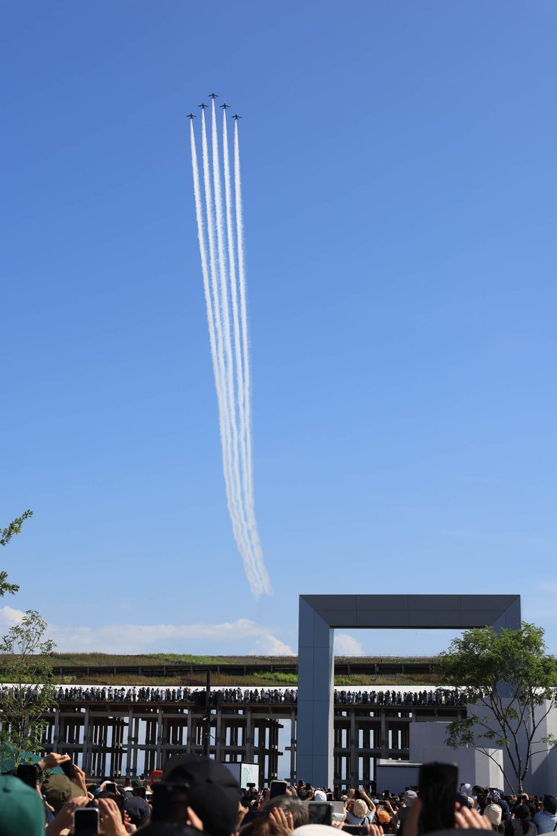 seph_tree's tweet image. 2025/07/13
縦構図
#ブルーインパルス
#EXPO2025