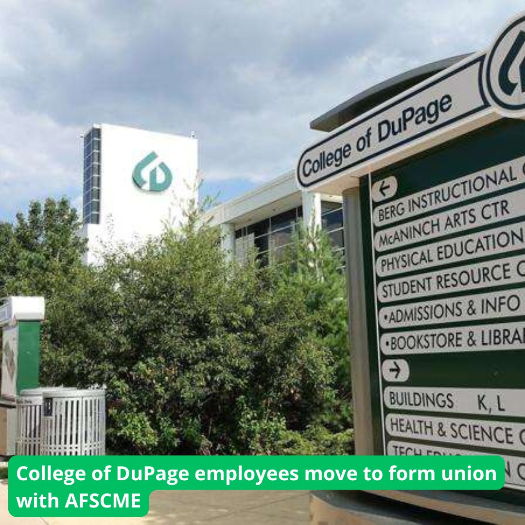 ILAFLCIO's tweet image. "When certified, the bargaining unit will represent some 600 “classified” staff members, including administrative, clerical, IT and other employees at the Glen Ellyn-based community college."
bit.ly/4lfUHKc