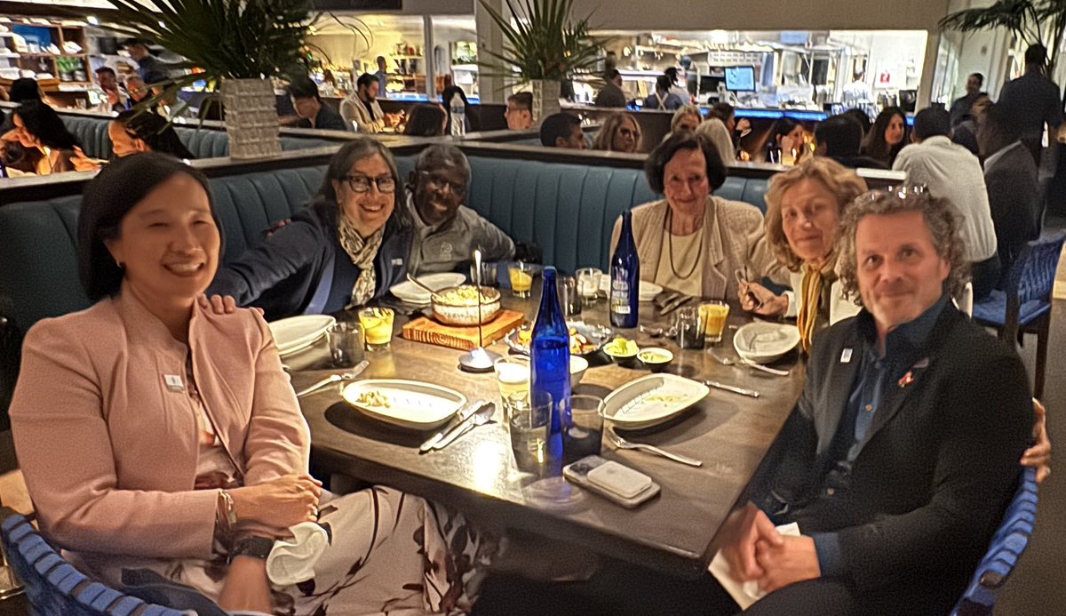 <a href="/UCSFHospitals/">UCSF Health</a> <a href="/TheEndoSociety/">Endocrine Society</a> Then off to dinner with <a href="/TheEndoSociety/">Endocrine Society</a> leaders from my time on the “Board of Directors” and Executive team. Quite a night with <a href="/JoyYWu/">Joy Wu, MD, PhD</a> , <a href="/GhadaElHajj2/">Ghada El-Hajj Fuleihan</a> , <a href="/IntMedAbel/">E. Dale Abel</a> , <a href="/SusanJMandel/">Susan Mandel </a> , Dolores Shoback 

Love this meeting……onward into Day 2!!!!