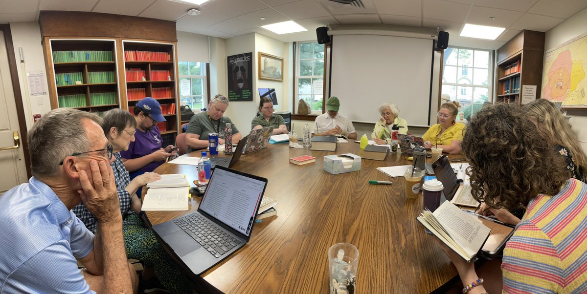 DCComm's tweet image. Good times at the Dickinson Summer Latin Workshop!