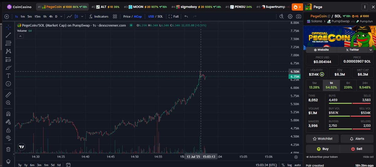 PegeCoin tweet media