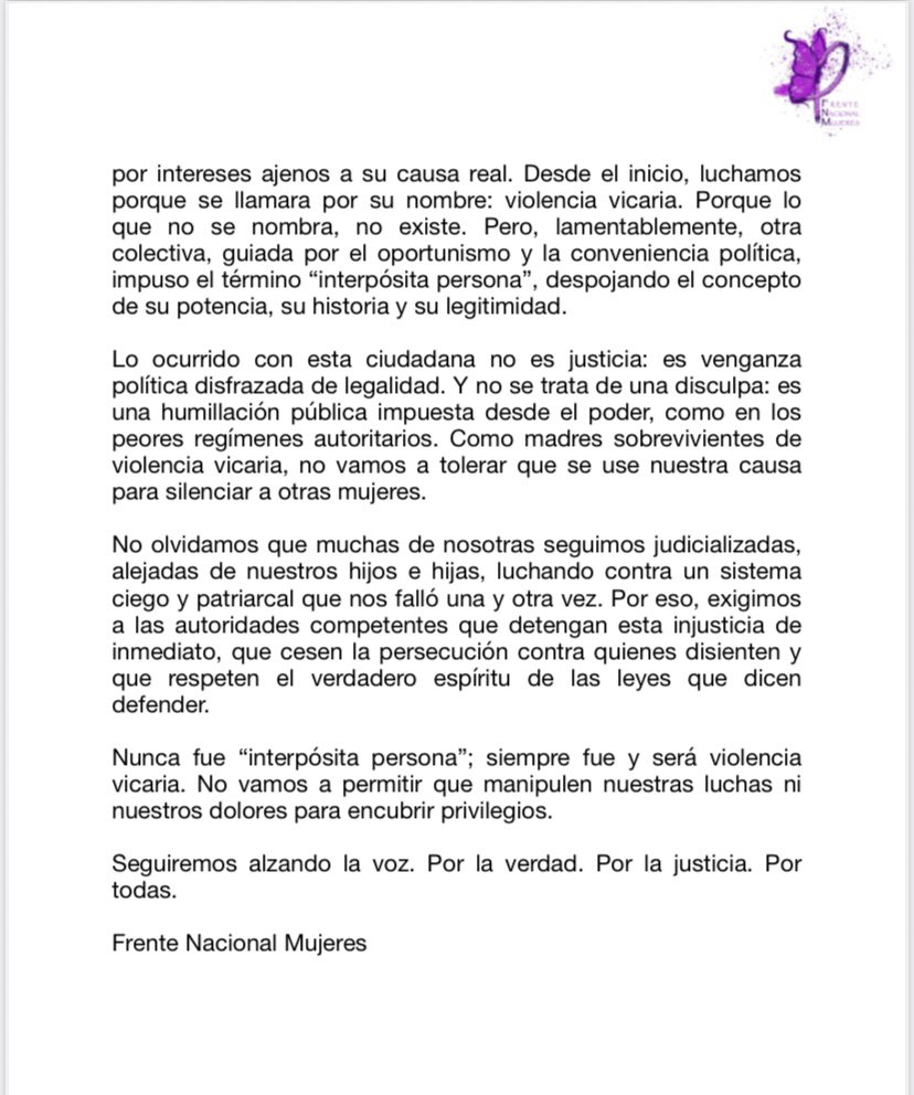 La figura de “violencia por interpósita persona” fue creada para nombrar una forma de violencia vicaria, no para blindar a funcionarias del escrutinio público. Usarla fuera de ese contexto es un abuso.

Sancionar a una mujer por opinar, invocando una figura que no está prevista