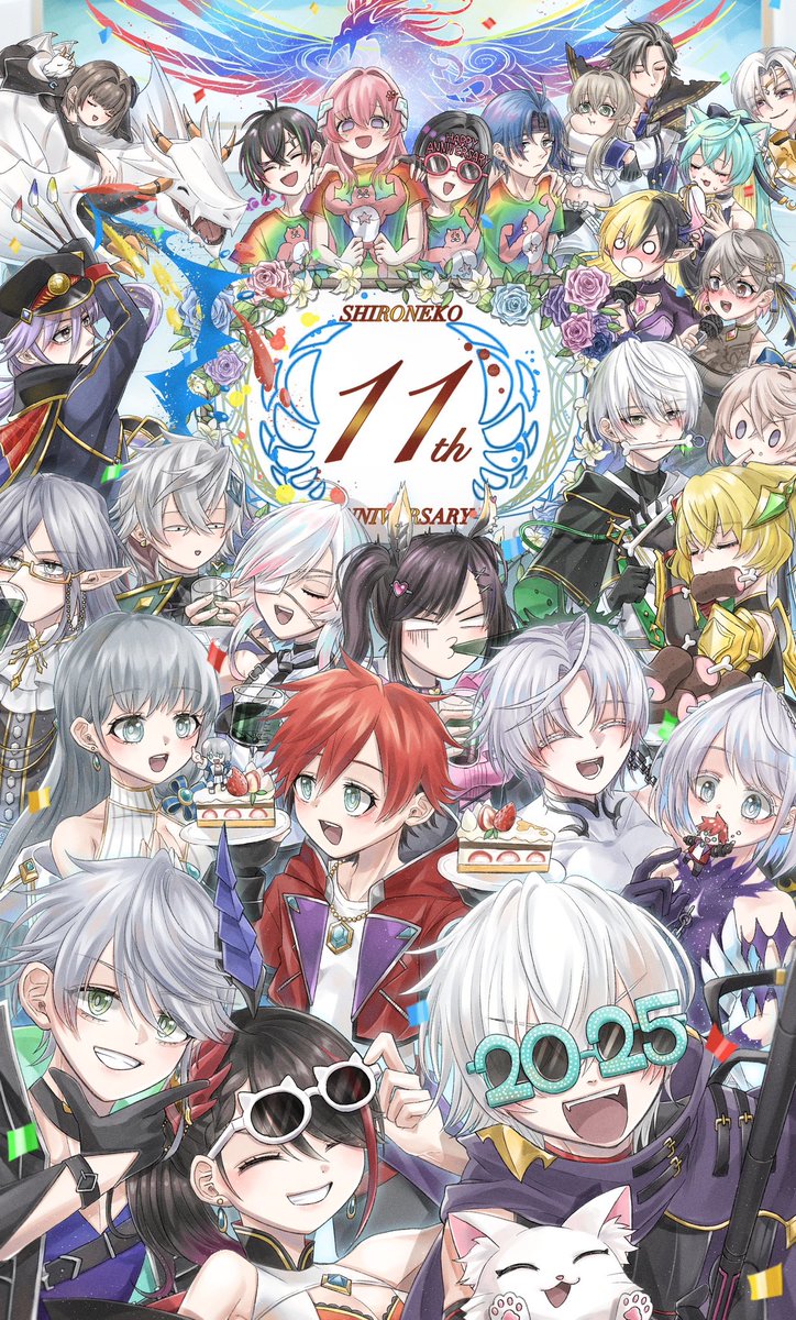 NarusePone's tweet image. 白猫くん11周年おめでとう‼︎
みんなで𝓹𝓪𝓻𝓽𝔂 𝓷𝓲𝓰𝓱𝓽︎🥂🎉🎂

 #白猫11周年