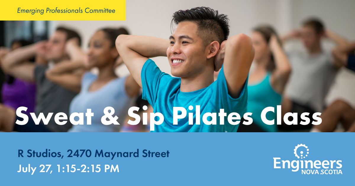 EngineersNS's tweet image. Join a non-typical Pilates class all about reconnecting—with your breath and your energy. This all-levels class focuses on breath, technique, and proper form to help you build a deeper connection with your core and your movement.
Register now at engineersnovascotia.ca/events/view/?e…