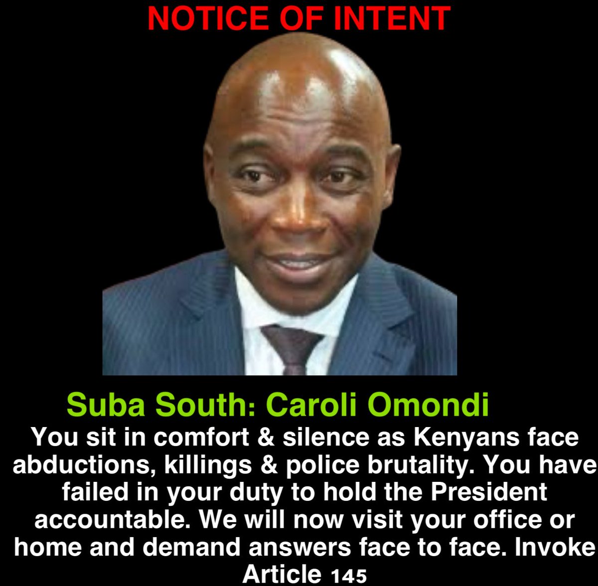 Parliament has become Rutos praise and worship team. They must speak for the people. ARTICLE 145 #MpsVisitingDay