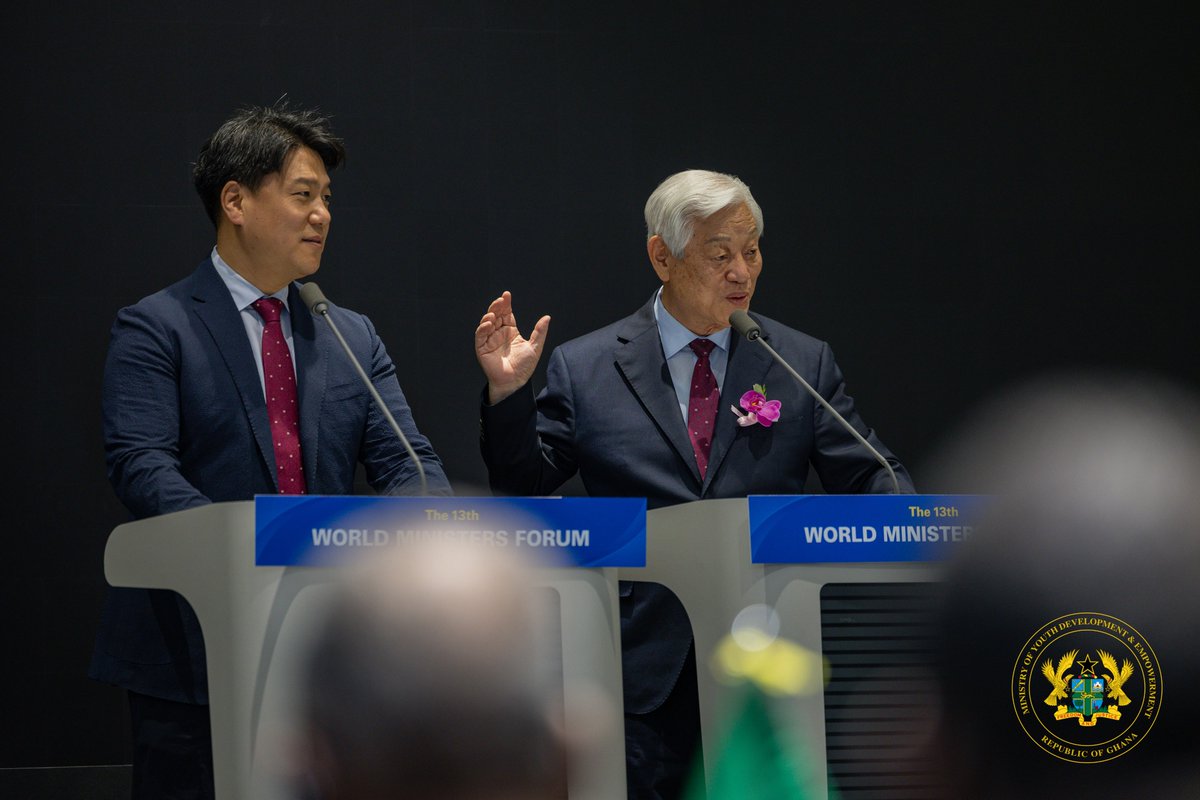 georgeoaddo's tweet image. At the 13th World Ministers' Forum during the International Youth Fellowship 2025 World Camp in Busan, South Korea, I had the privilege of speaking with fellow ministers from around the globe on the topic, "Social Problems and Solutions Through Mind Education." In my…