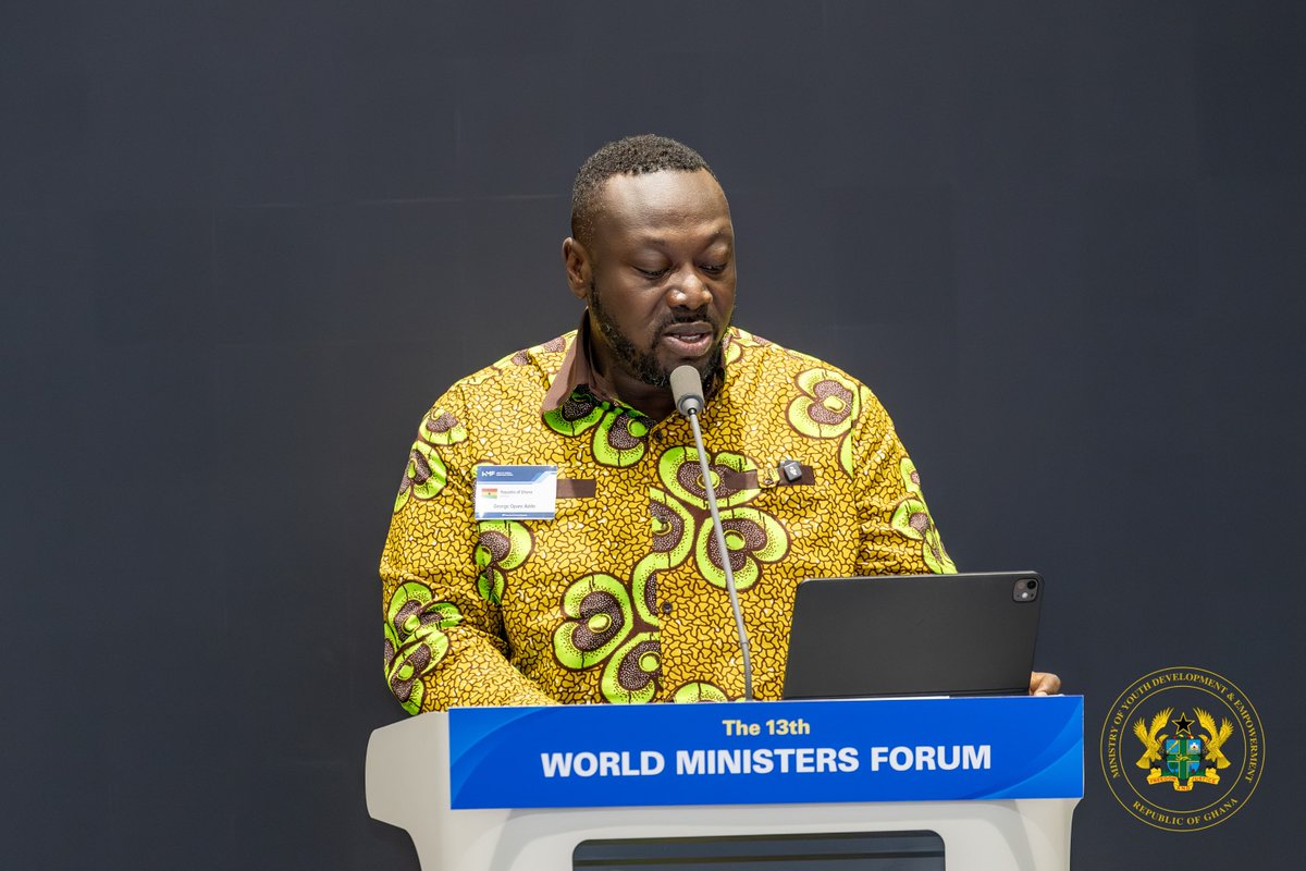 georgeoaddo's tweet image. At the 13th World Ministers' Forum during the International Youth Fellowship 2025 World Camp in Busan, South Korea, I had the privilege of speaking with fellow ministers from around the globe on the topic, "Social Problems and Solutions Through Mind Education." In my…