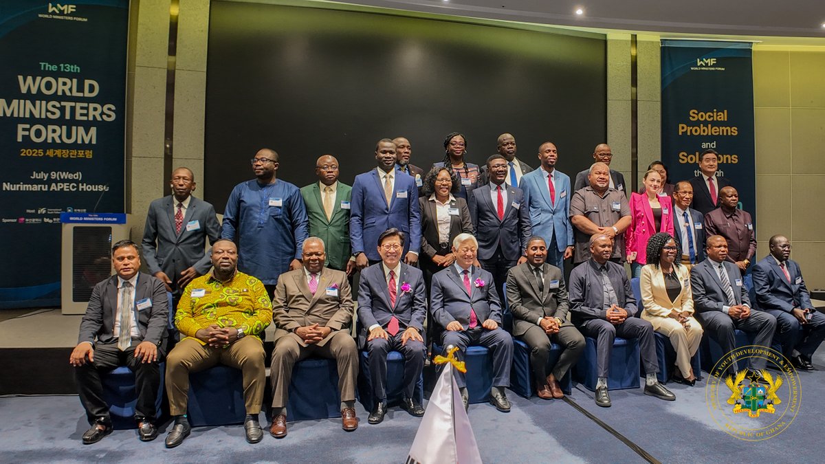 georgeoaddo's tweet image. At the 13th World Ministers' Forum during the International Youth Fellowship 2025 World Camp in Busan, South Korea, I had the privilege of speaking with fellow ministers from around the globe on the topic, "Social Problems and Solutions Through Mind Education." In my…