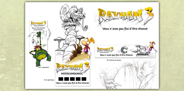 RaymanTogether's tweet image. Visual concept boards for Rayman 3! #Rayman #Ubisoft