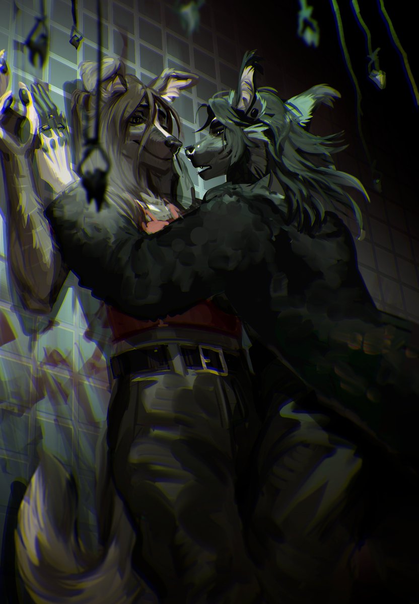 Stupid_Lynx_'s tweet image. cw: blood
artfight defence for @/_blesha_