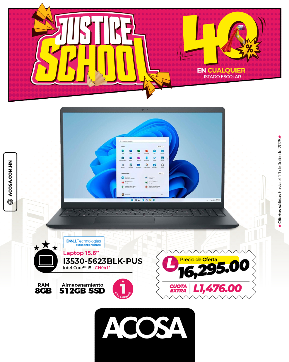 ACOSAHN's tweet photo. 🎓 ¡Elige Dell y prepárate para todo el año escolar!
Hay una laptop para cada necesidad, y en #ACOSA la encuentras al mejor precio.
Compra ya y equipa tu estudio o trabajo como se debe. 💻🔥

#JusticeSchool #Dell #ACOSA #BackToSchool https://t.co/iC7asVX7Wm