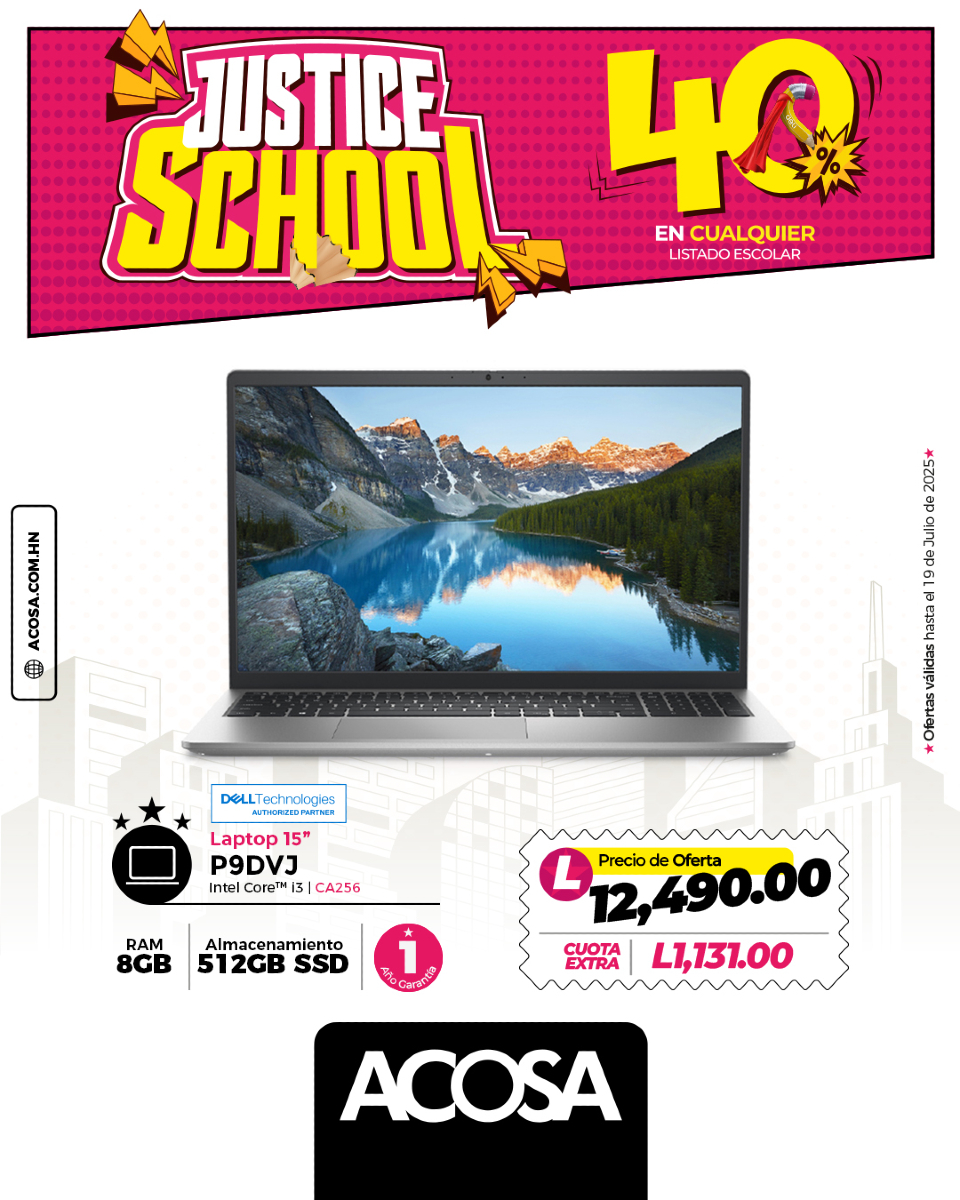 ACOSAHN's tweet photo. 🎓 ¡Elige Dell y prepárate para todo el año escolar!
Hay una laptop para cada necesidad, y en #ACOSA la encuentras al mejor precio.
Compra ya y equipa tu estudio o trabajo como se debe. 💻🔥

#JusticeSchool #Dell #ACOSA #BackToSchool https://t.co/iC7asVX7Wm