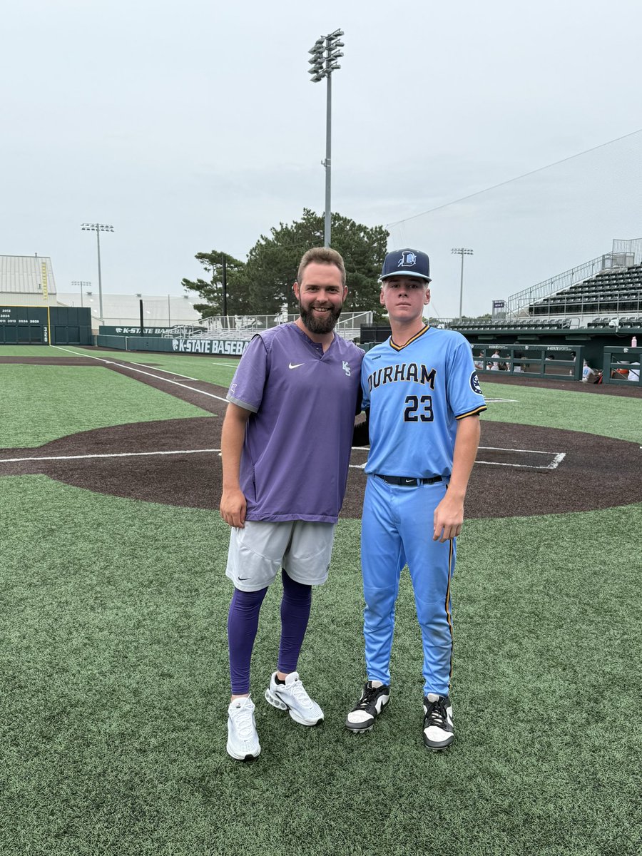 Bruce23Carson's tweet image. Thank you @KStateBSB and @HughesMas for this weekend. We went 3-0-1
My stats:
.250 avg
.400 obp
2 pitching appearances (sat 82-84 topping 86)
Allowing: 1 hit 2 BB
3 K
0 R
Caught, allowing 0 SB
.929 fpct (mid inf & catching)
@LEHawksBaseball @CoachBullJr @CoachGebe @Ty_Young1