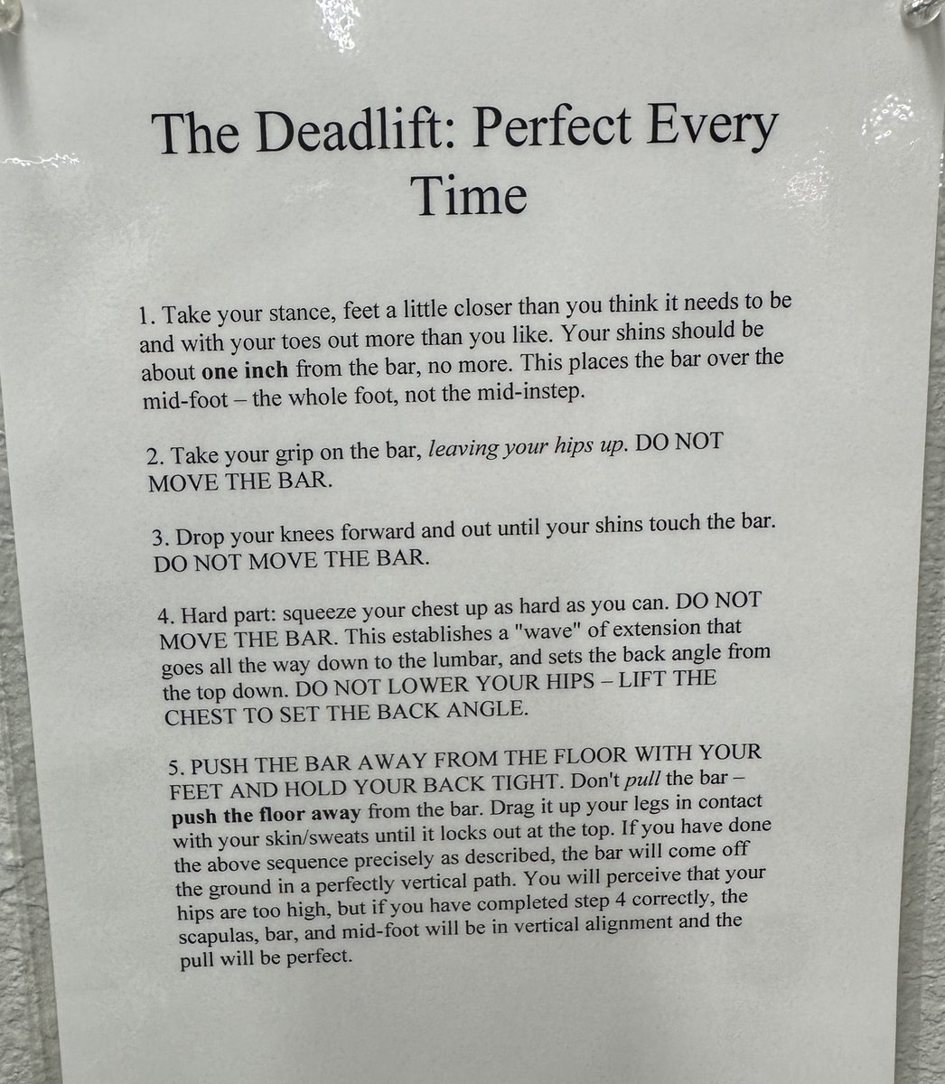 If you people are struggling with your deadlift read this and you'll stop fucking it up forever. 

Straight from WFAC.