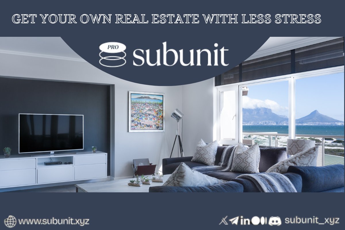IdrisShamoo's tweet image. Get your own piece of real estate with less stress and more confidence!
No endless paperwork,No hidden fees, Just smooth ownership
Start your journey today with Subunit
@subunit_xyz
#subunit
#RealEstateMadeEasy #SmartPropertyMoves #HomeOwnershipSimplified
