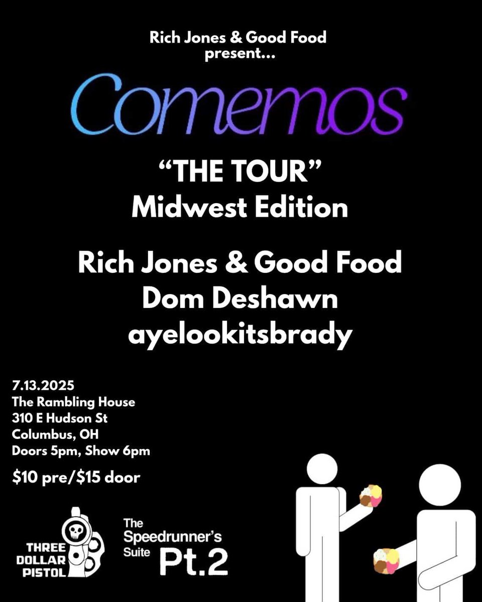 TONIGHT!! If you’re in Columbus pull up on <a href="/jonessoruthless/">richjonesmusic.bsky.social</a> <a href="/GoodFoodMusic/">𝑮ood 𝑭ood</a> <a href="/ayelookitsBRADY/">B.</a> and myself at Rambling House✨ Doors 5 PM, Show 6 PM
