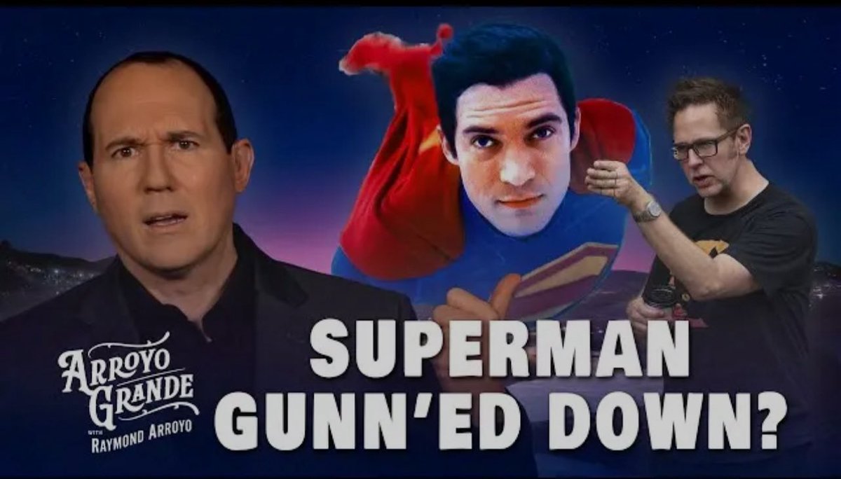 RaymondArroyo's tweet image. It looks like #Superman is headed to a soft 123 million dollar opening weekend. Production and marketing cost the studio an estimated 375 million. The box office might have been even bigger… as I revealed with @HollywoodInToto this week on the Arroyo Grande Show:…