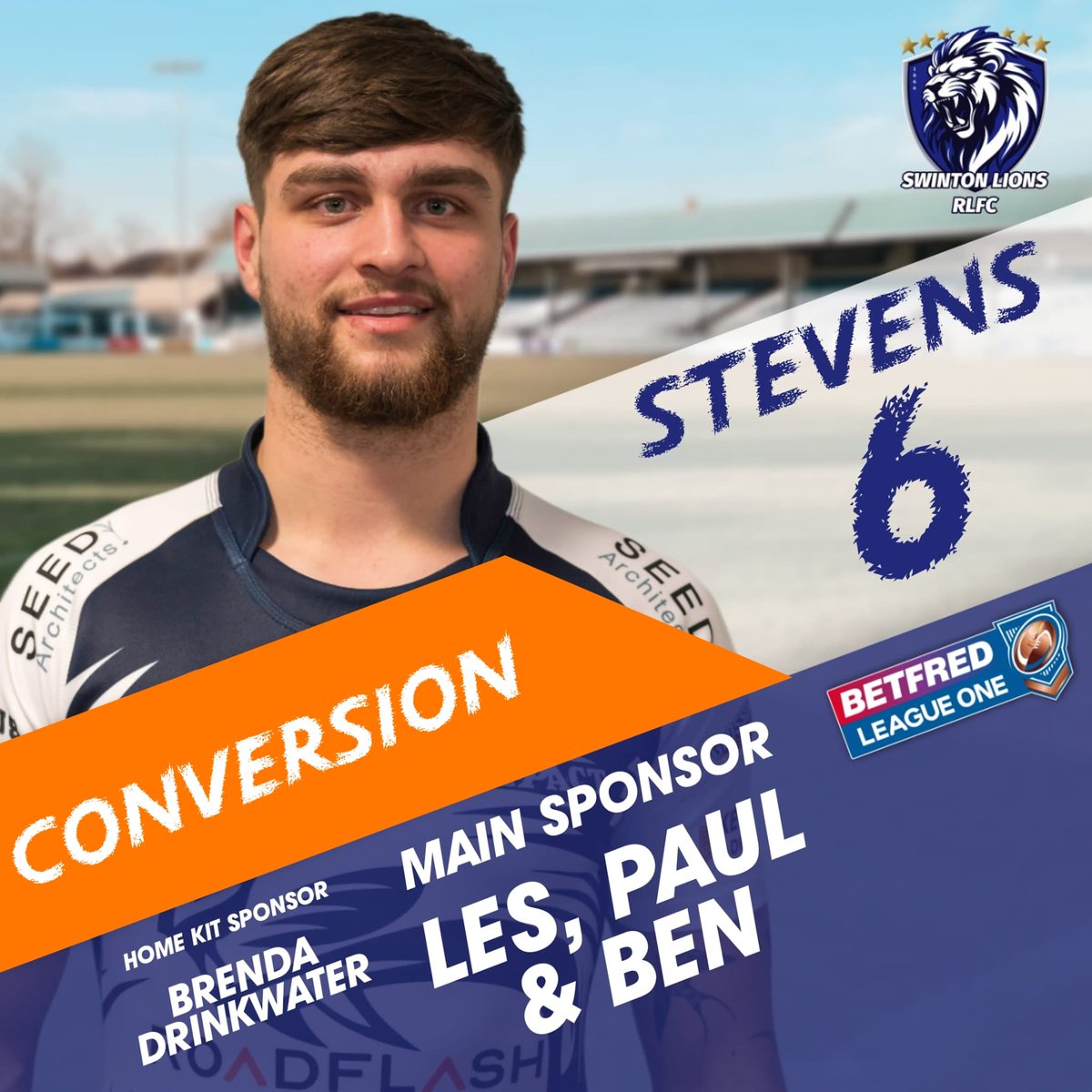 🕐35. Jack Stevens converts. 5 out of 5 so far this afternoon. 
Swinton Lions 30 - Newcastle Thunder 6
#OneClubOneVision