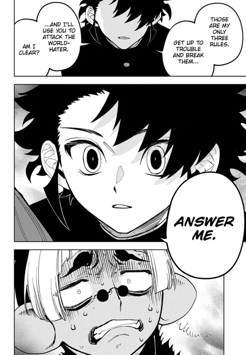 Picsking2's tweet image. Ichi the Witch 42
BRO ICHII😭😭😭
I swear Ichi is such a breath of fresh air as a Mc, having someone who’s not afraid to take risk and be in command is so refreshing.
I can’t wait till next chapter though, we’re finally gonna see Gokuraku and Togeice interact😭🙏
#MadannoIchi