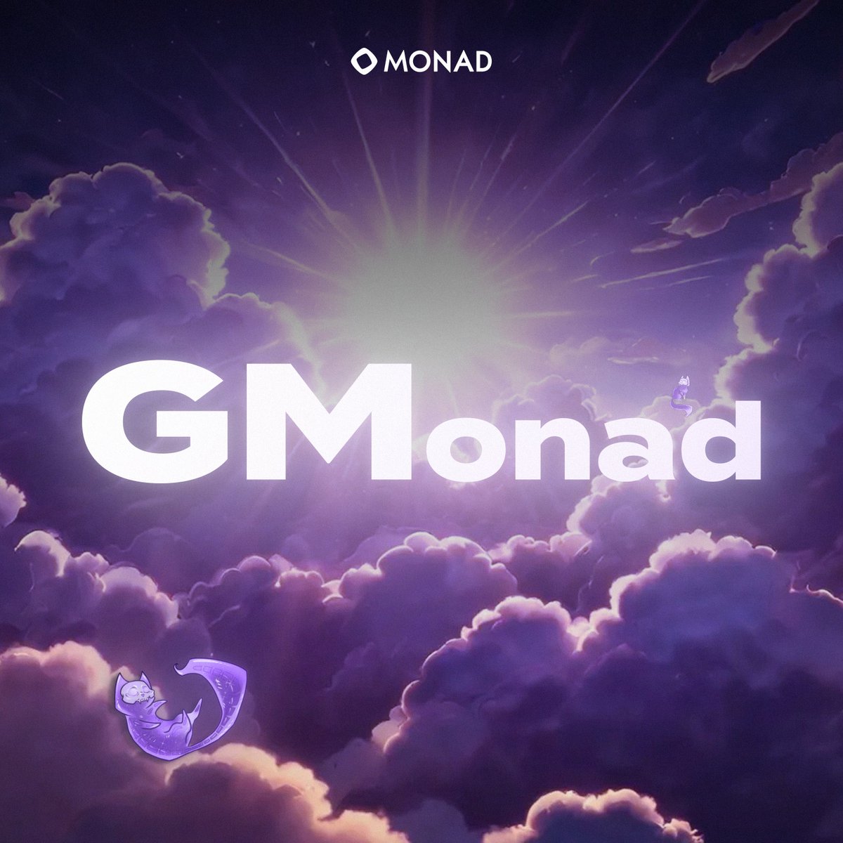 GMonad 💜

🫵 First 300 GM will be recorded

It's free

Mainnet <a href="/monad_xyz/">Monad ⨀</a> is getting closer every day 🙀