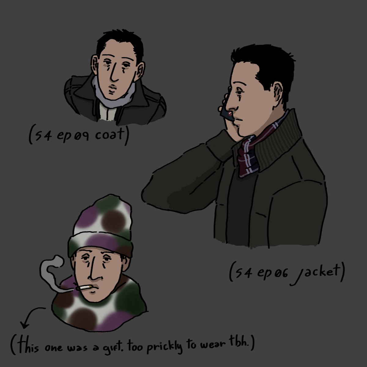 indigochimes's tweet image. it's windy af today, here's Kendall wearing my scarves (and a beanie)
#Succession