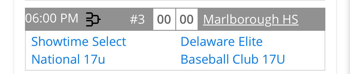 Tyler (@tylercassa26) on Twitter photo First game of Bracket Play at 6:00pm today at Marlborough HS! I wear #6 and have been playing short, second, and third all week. <a href="/ShowTime_Select/">ShowTime Select Recruiting</a> <a href="/CoachLoduca/">Coach Peter LoDuca</a> <a href="/PSBaseballScout/">Prospect Select Scout</a> <a href="/PSBaseballinc/">Prospect Select</a> First game of Bracket Play at 6:00pm today at Marlborough HS! I wear #6 and have been playing short, second, and third all week. <a href="/ShowTime_Select/">ShowTime Select Recruiting</a> <a href="/CoachLoduca/">Coach Peter LoDuca</a> <a href="/PSBaseballScout/">Prospect Select Scout</a> <a href="/PSBaseballinc/">Prospect Select</a>