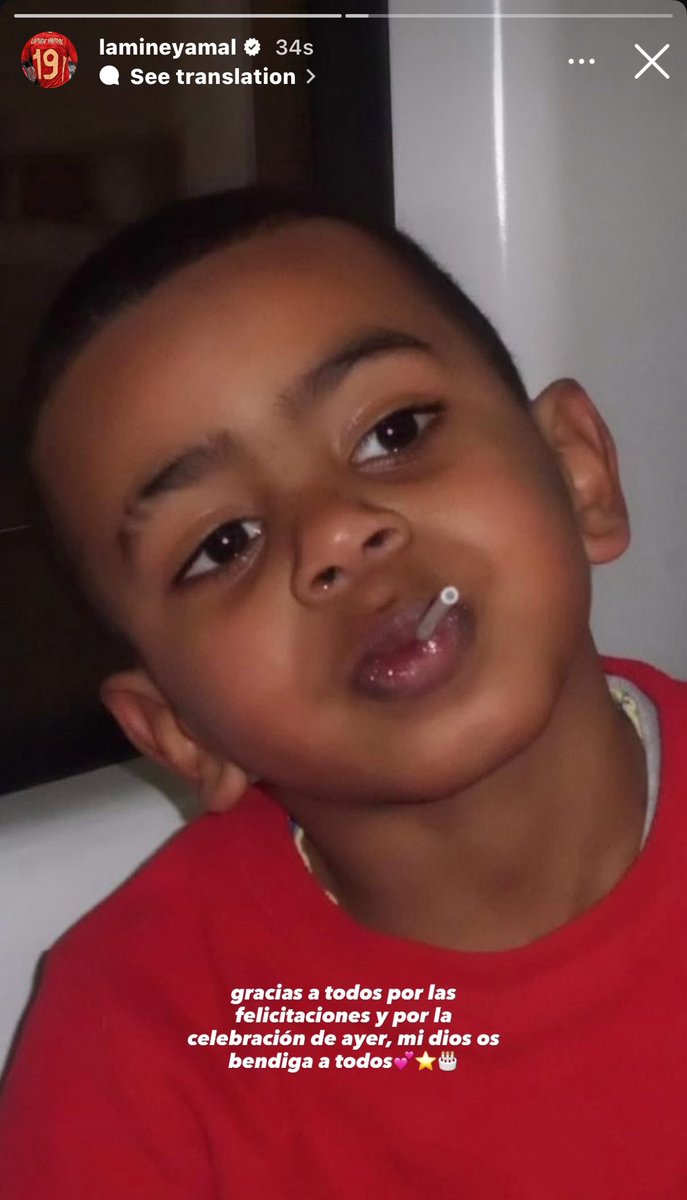 Lamine Yamal IG: Thank you all for the birthday wishes and for the celebration yesterday, May god bless you all. 💕⭐️🎂