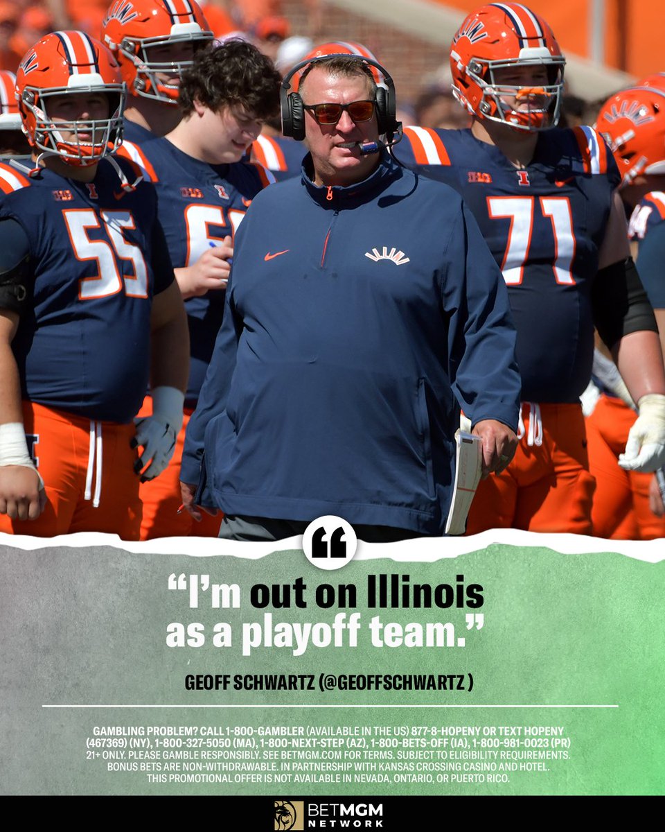 Bet Sweats (@bet_sweats) on Twitter photo Are you fading the Fighting Illini with <a href="/geoffschwartz/">Geoff Schwartz</a>?
Donβt miss his full CFB takes with <a href="/JoeOstrowski/">Joe Ostrowski</a> & <a href="/spshoot/">Sammy P</a> before the season kicks off β¬οΈ
bit.ly/4ldOMoY Are you fading the Fighting Illini with <a href="/geoffschwartz/">Geoff Schwartz</a>?
Donβt miss his full CFB takes with <a href="/JoeOstrowski/">Joe Ostrowski</a> & <a href="/spshoot/">Sammy P</a> before the season kicks off β¬οΈ
bit.ly/4ldOMoY