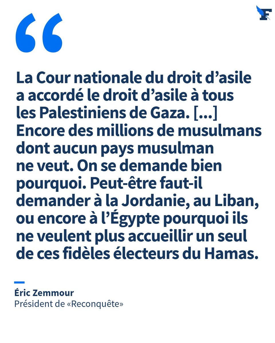 TRIBUNE - Le président de Reconquête s’élève contre une décision de l’institution judiciaire qui estime que les «méthodes de guerre» des forces israéliennes à Gaza sont «suffisamment graves pour être regardées comme des méthodes de persécution», et donnent droit au statut de