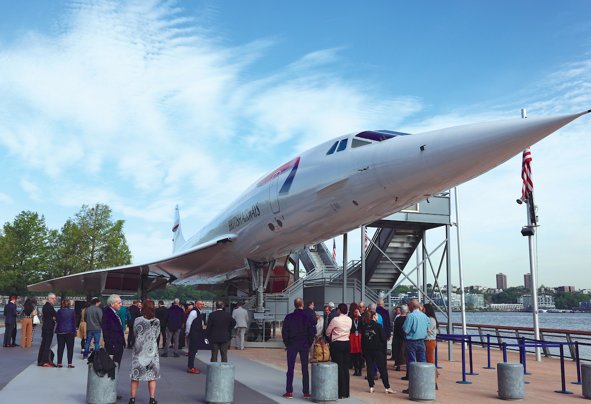 IntrepidMuseum's tweet image. Forty years ago today, Phil Collins made music history by performing at Live Aid in London and Philadelphia thanks to a supersonic ride on the Concorde.
Intrepid Museum is home to one of the world’s few Concordes, a symbol of speed, innovation and unforgettable moments in pop…