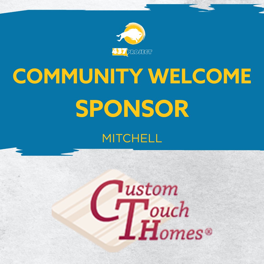 #SponsorShoutOut 📣

Special thank you to Custom Touch Homes for their support as a Community Welcome Sponsor for our Mitchell stop this year! 

We can't wait to see you there- learn more HERE:
the437project.org/the-route/ 

#The437Project