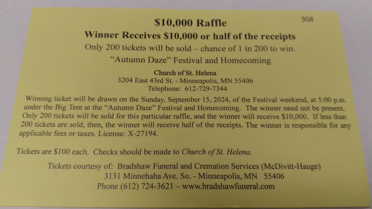 AutumnDazeFest's tweet photo. Yes, the $10,000 Raffle is back! https://t.co/MlT6EP33Lh
