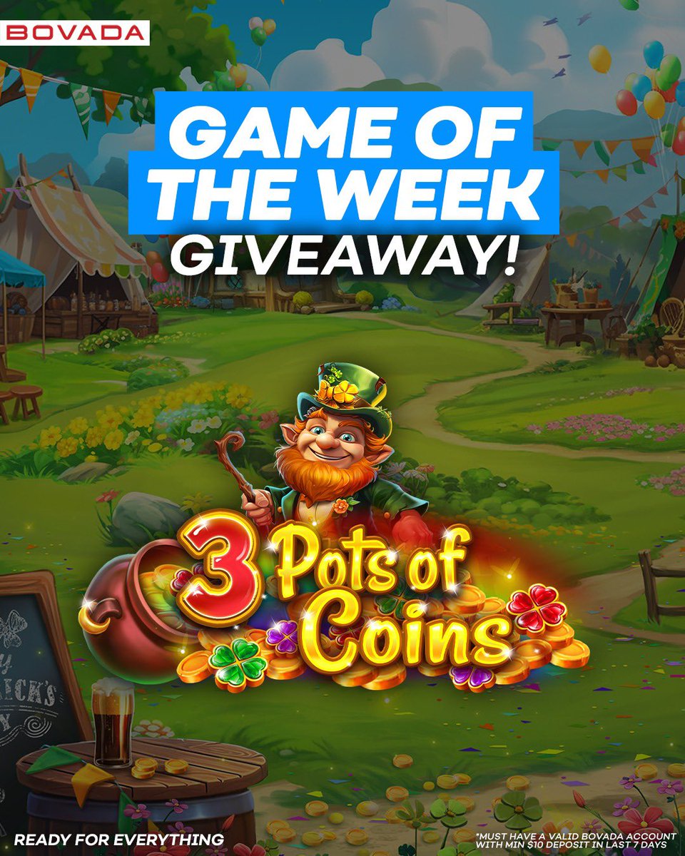Bovada Casino (@bovada_casino) on Twitter photo π¨ GAME OF THE WEEK GIVEAWAY π¨
Weβve got FIVE $20 crypto bonuses up for grabs to celebrate our Game Of The Week!
- β€οΈ + π + Follow <a href="/Bovada_Casino/">Bovada Casino</a>
- Drop a π in the comments
Five random winners will be posted tomorrow at 4PM! β³
Terms: bit.ly/3YpL9SK π¨ GAME OF THE WEEK GIVEAWAY π¨
Weβve got FIVE $20 crypto bonuses up for grabs to celebrate our Game Of The Week!
- β€οΈ + π + Follow <a href="/Bovada_Casino/">Bovada Casino</a>
- Drop a π in the comments
Five random winners will be posted tomorrow at 4PM! β³
Terms: bit.ly/3YpL9SK
