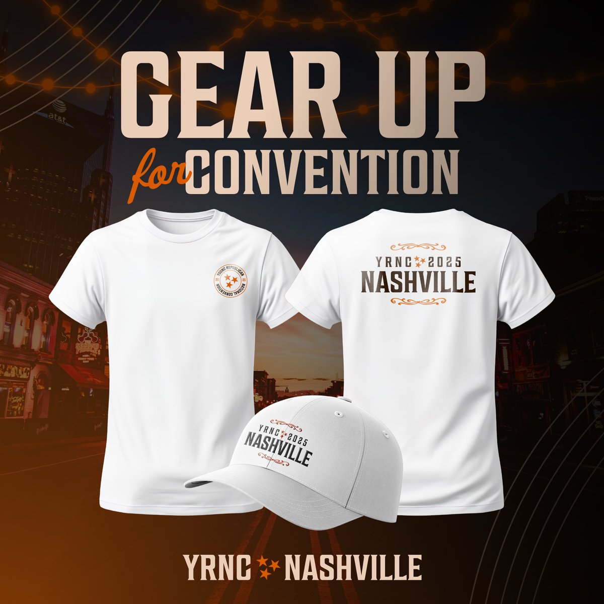 yrnational's tweet image. ๐ฅ LIMITED EDITION ALERT ๐ฅ
The official YRNC 2025 merch store is live! Grab your exclusive Nashville gear before itโs gone โ because once it sells out, itโs gone for good.
๐๏ธ Hats, shirts, and more: secure.Winred.com/young-republicโฆ
#YRNC2025 #YRNCNashville #YoungRepublicans #YRsLead